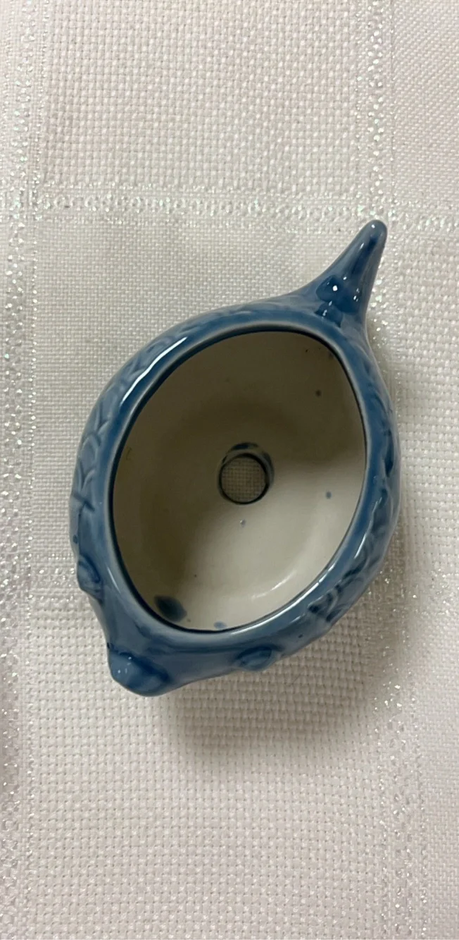 Ceramic Blue & White Fish Salt and Pepper Shakers